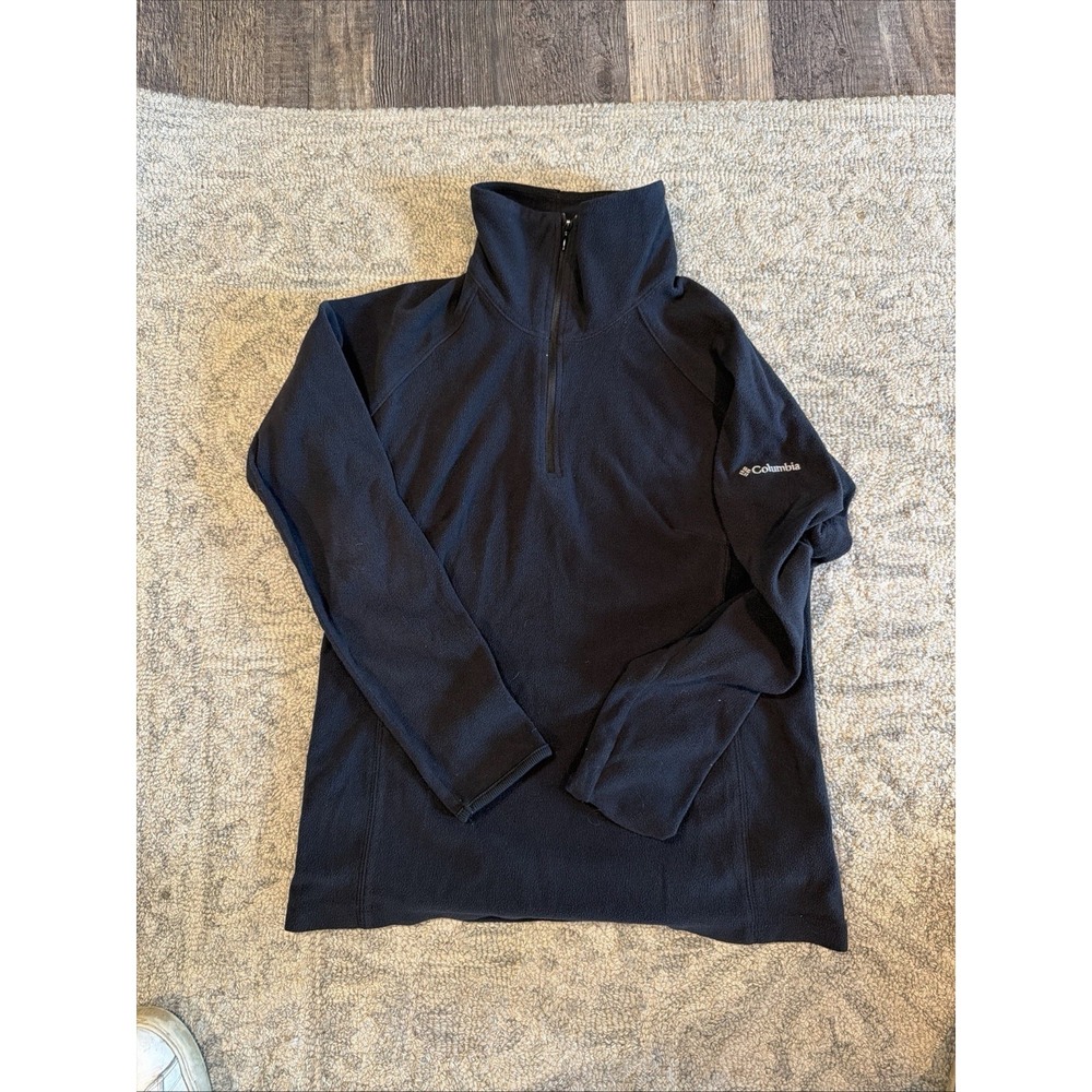 COLUMBIA Women 1/4 Zip Neck Fleece Pullover Jumper Sweater Size S